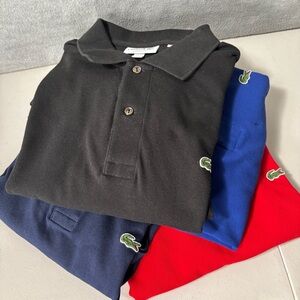 Lactose Polo Shirts Men’s SZ 9 4 XL Assorted Colors Logo Short Lot Of 4 Bundle